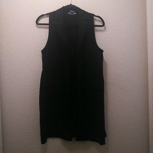 Long Black Vest
